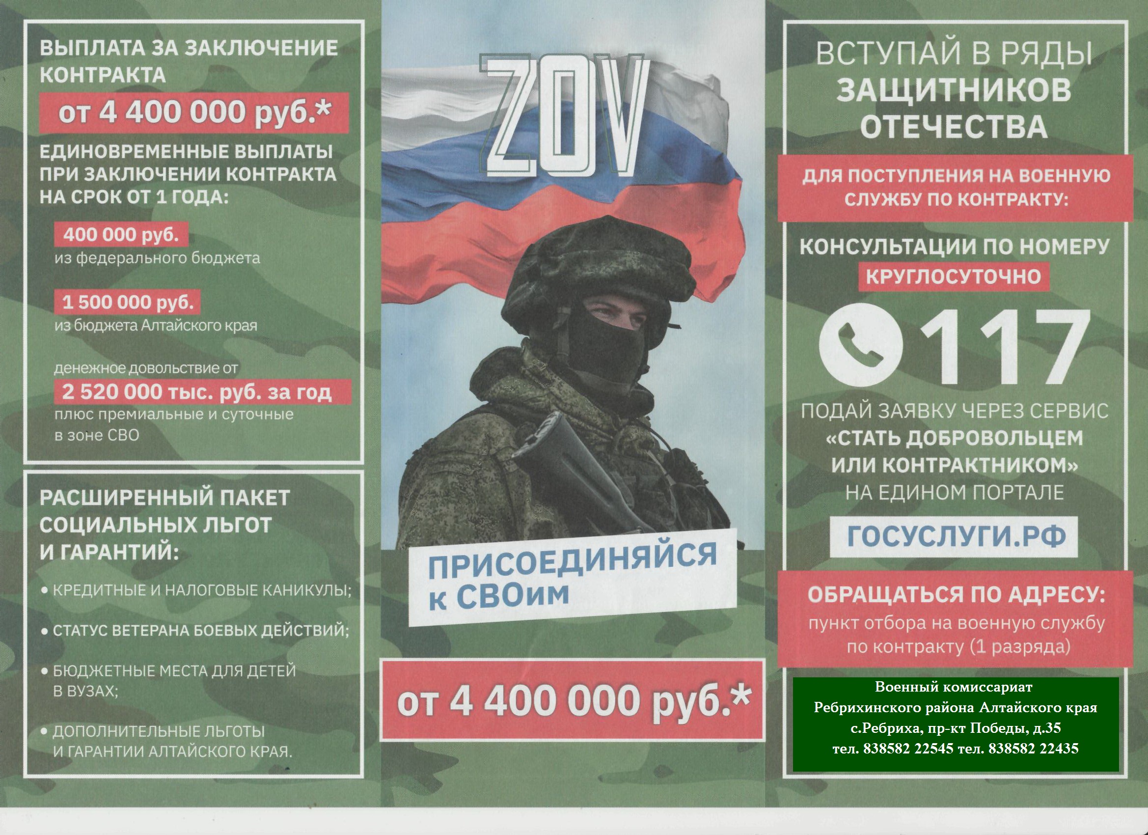 Служба по контракту в ВС РФ.